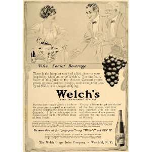 1913 Ad Welchs Concord Grape Juice Bottle Westfield NY 