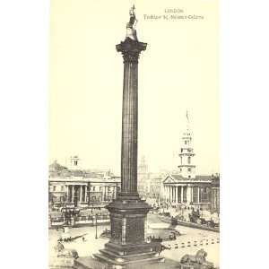   Vintage Postcard Nelson Column   Trafalgar Square   London England UK