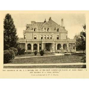  1899 Print Residence J. J. McComb Dobbs Ferry New York 