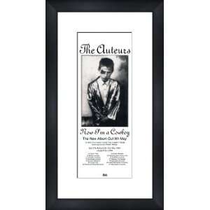  AUTEURS Now Im a Cowboy   Custom Framed Original Ad 