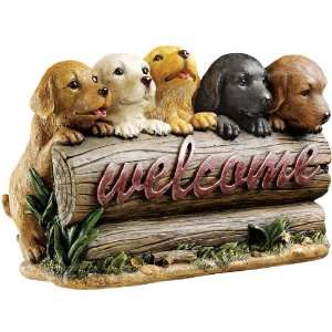  On Sale  The Puppy Parade Welcome Sculpture