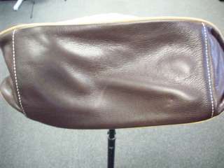 NWT B. Makowsky Glove Leather Double Handle Patent Trim Shopper  