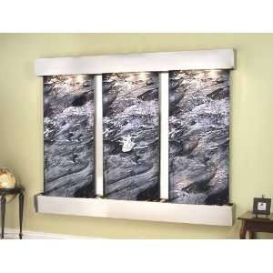 Deep Creek Falls with Stainless Steel and Black Spider Marble  