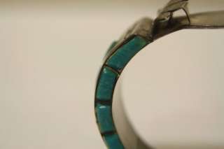 VTG Navajo H. Spencer Sterling Silver & Turquoise Watch Band Amazing