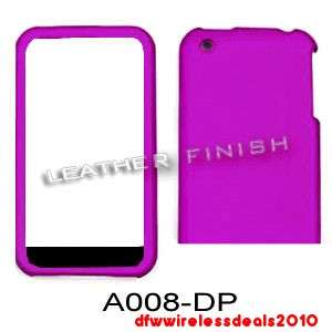 FOR APPLE IPHONE 3G S CASE COVER HARD DARK PURPLE RUBBERIZED  