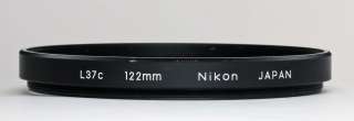 Rare Nikon L37C 122 mm UV Filter Excellent  