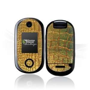  Design Skins for Motorola U9   Gold Snake Design Folie 