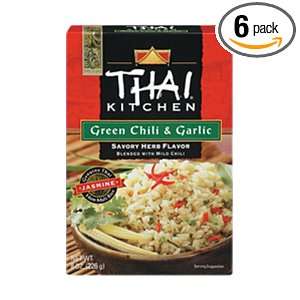 Thai Kitchen Green Chili and Garlic Rice, 8 Ounce Boxes (Pack of 6 