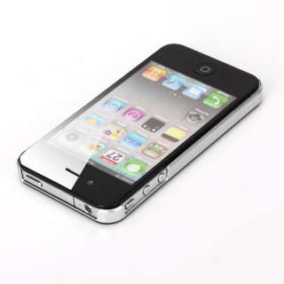 Black Hard Ultra Thin Hard Case Cover for Apple iPhone 4G 4S Sides 
