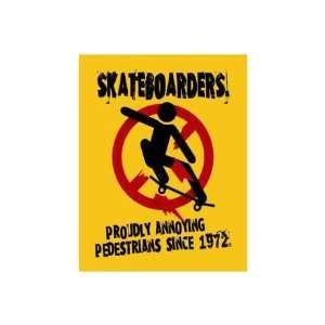 Skateboarders Vintage Metal Sign 