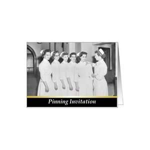  Nursing School Pinning Graduation Invitation   Retro 