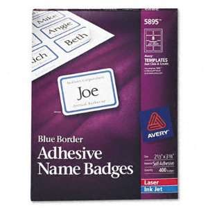  Avery 5895 Self Adhesive Name Badge Labels, Border Style 