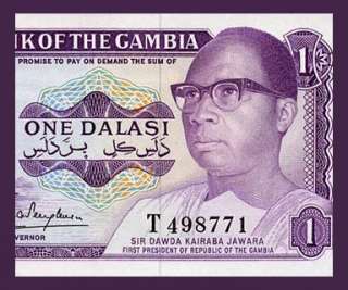 DALASI Banknote of GAMBIA 1972 86 Dawda JAWARA   UNC  