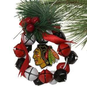  Chicago Blackhawks Bell Wreath Ornament