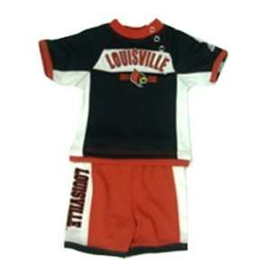  Louisville Cardinals S/S Top & Short Set Lou L Sports 