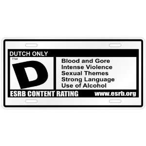   Parodie Netherlands License Plate Country