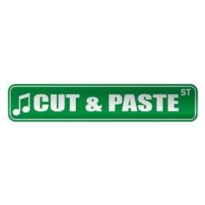 CUT & PASTE ST  STREET SIGN MUSIC