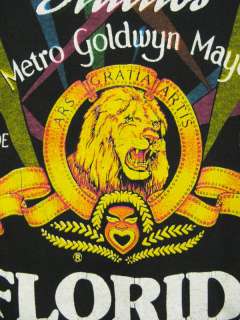 Vintage 80s MGM METRO GOLDWYN MAYER STUDIOS T SHIRT Florida M  