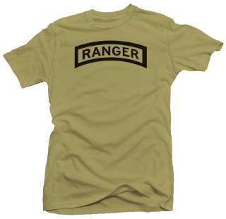 Ranger blk US Army Military Forces New Airborne T shirt  
