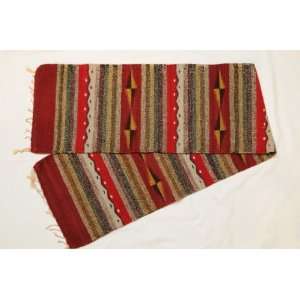  Woven Wool Zapotec Table Runner 15x80 (b32)