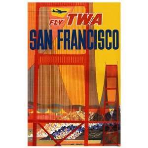  Fly TWA, San Francisco Poster