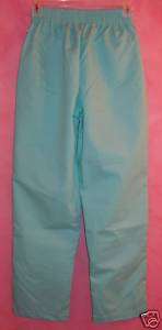 LANDAU Womens Light Blue Scrubs Medical Casual Pants PXS Petite XSmall 