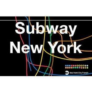  (11x17) New York City Subway All Lines Metal Sign , 17x11 