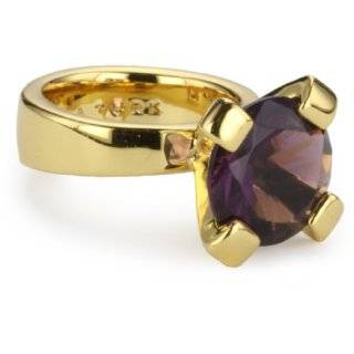 Trina Turk Gold Solitaire Amethyst Ring by Trina Turk