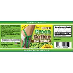  Pure Super Green Coffee Bean Extract 60 Double Strength 