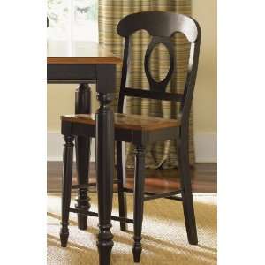  Liberty Low Country Dining Black Napoleon Back Barstool 