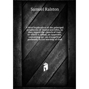   an evangelical psalmody in the worship of God Samuel Ralston Books