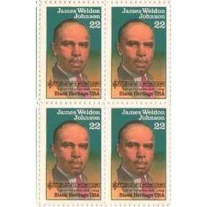 James Weldon Johnson Set of 4 x 22 Cent US Postage Stamps NEW Scot 