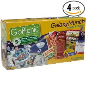 GoPicnic GalaxyMunch, Salami & Cheese, Ready to Eat Meals (Pack of 4 