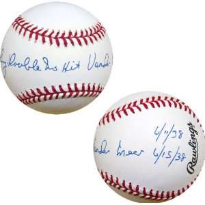  Johnny Vandermeer Autographed Baseball Sports 