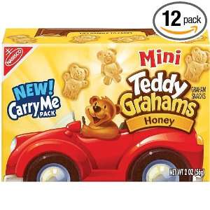 Teddy Grahams Carry Me Pack, 2 Ounce Boxes (Pack of 12)  
