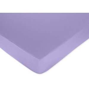   Collection Fitted Crib Sheet   Solid Purple by JoJo Designs Purple