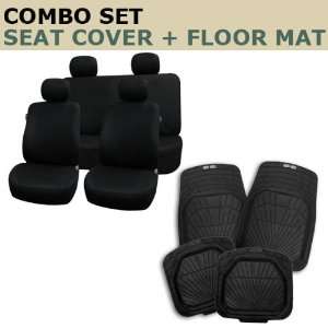 FH FB051114 + R11405 Combo Set Black Airbag Compatible Seat Covers 