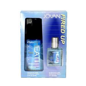Jovan Heat Man By Jovan For Men. Gift Set ( Fired Up Cologne Spray 8.4 