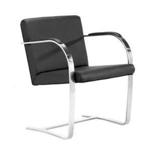  Burn Armchair With Leather Seat And Back