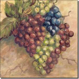  Grapes by Joanne Morris   Ceramic Accent Tile 8 x 8 