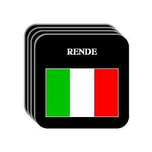 Italy   RENDE Set of 4 Mini Mousepad Coasters