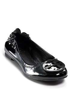 Tory Burch Reva Patent Leather Ballet Flats Black ***SIZE 8.5 