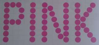 Pink Sticker Polka Dots Wall Window Decal Art Car Vinyl  