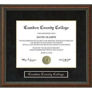 Camden County College Diploma Frame 