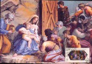 PAINTINGS RAPHAEL Nativity Logge VATIC MAXIMUM CARD  