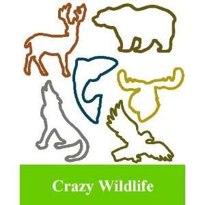  Crazy Bandz Shaped Rubber Bands Bracelets 24Pack Wildlife 