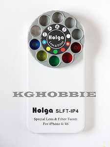Holga iPhone 4 4s Lens and Filter Turret SLFT IP4 White  