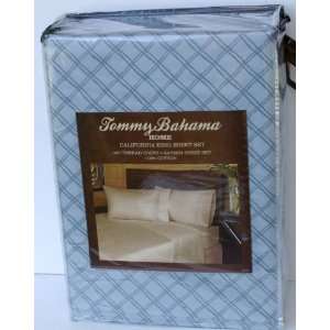  Tommy Bahama Silver Blue Bamboo California King Sheet Set 