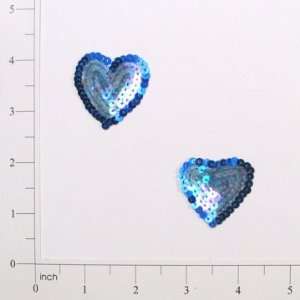  Heart Sequin Applique Pack of 2 Arts, Crafts & Sewing