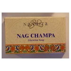 Nag Champa Glycerine Soap   100 Gram (3.3 Ounce) Bar   From Nandita In 
